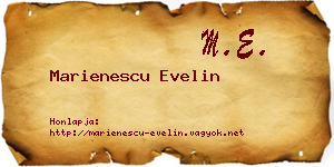 Marienescu Evelin névjegykártya